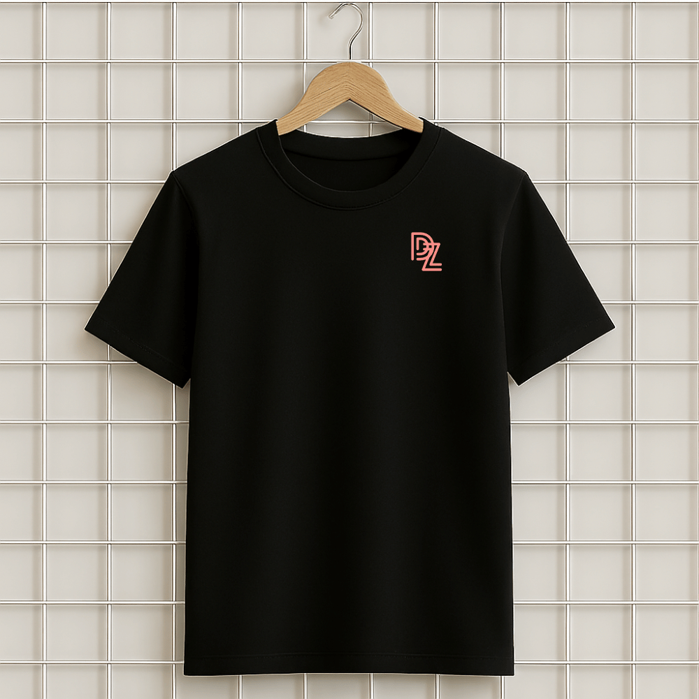 T-shirt noir Algerie Algeria DZ unisexe en coton