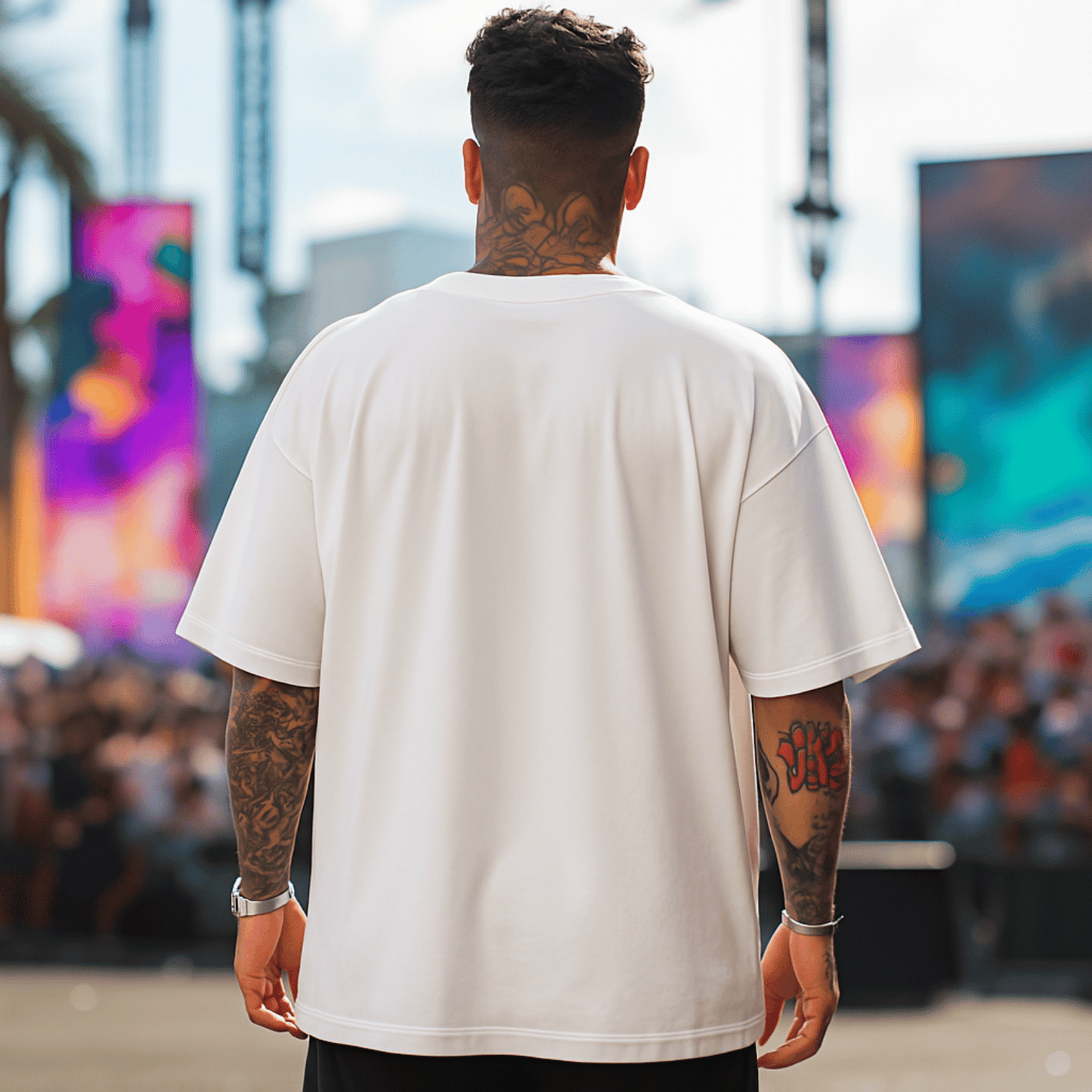 T-shirt RAP GUITARISE Oversize Unisexe