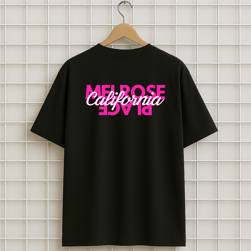 T-shirt noir MELROSE PLACE KEBLACK Oversize