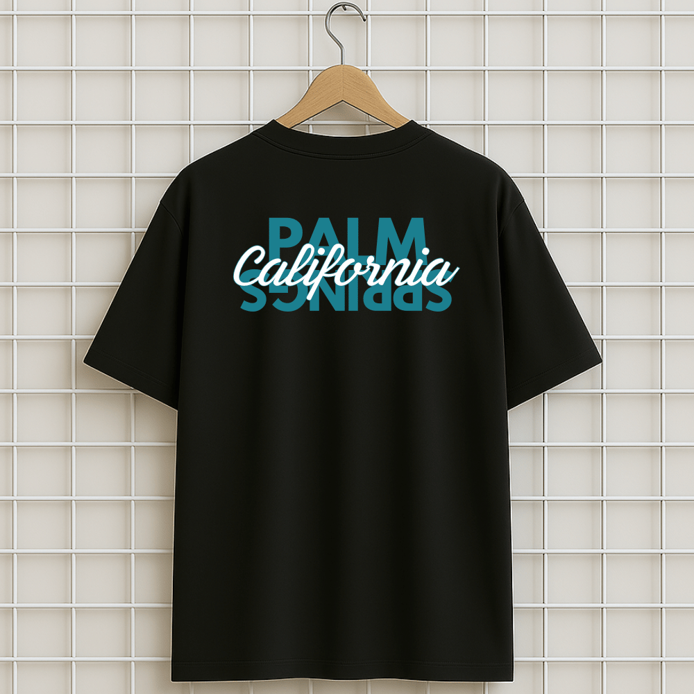 T-shirt PALM SPRINGS CALIFORNIA Oversize Unisexe