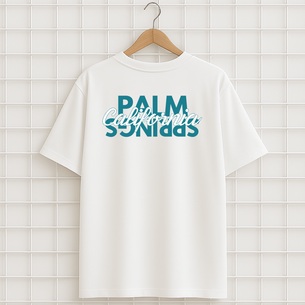 T-shirt PALM SPRINGS CALIFORNIA Oversize Unisexe