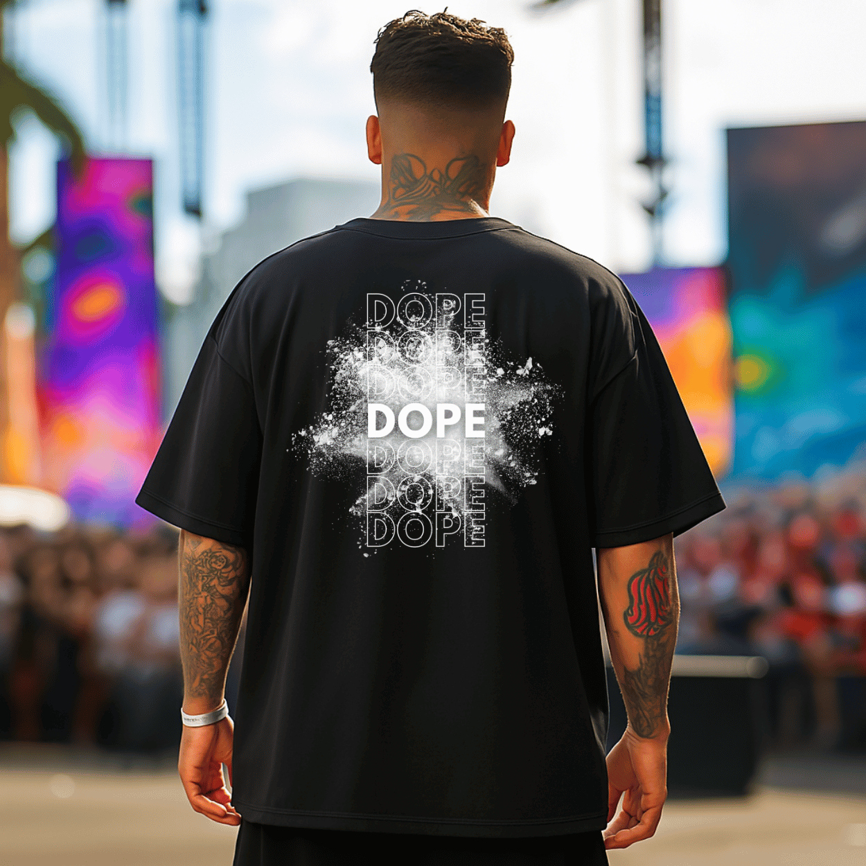 T-shirt DOPAMINE DRUG Oversize Unisexe en coton