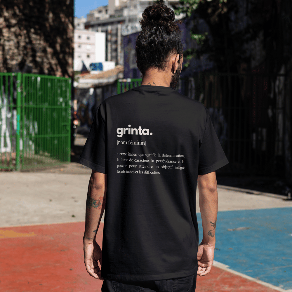 T-shirt GRINTA STREETWEAR unisexe en coton