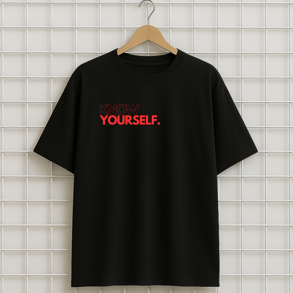 T-shirt noir DRAKE KNOW YOURSELF Oversize
