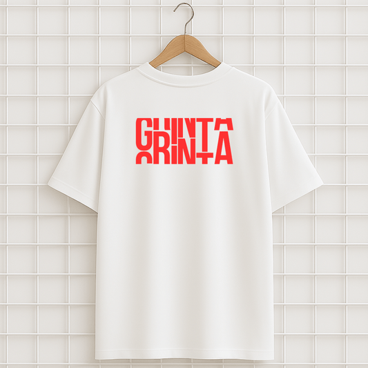 T-shirt blanc NONO GRINTA Oversize