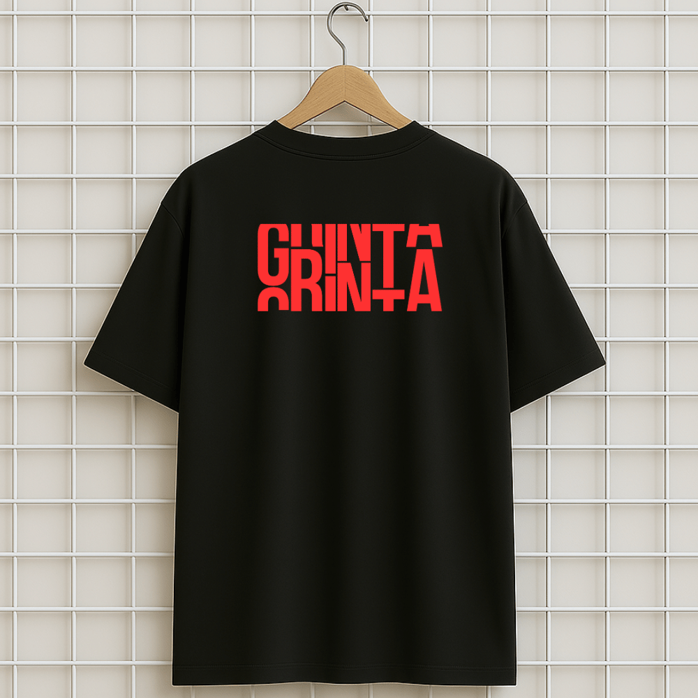 T-shirt noir NONO GRINTA Oversize
