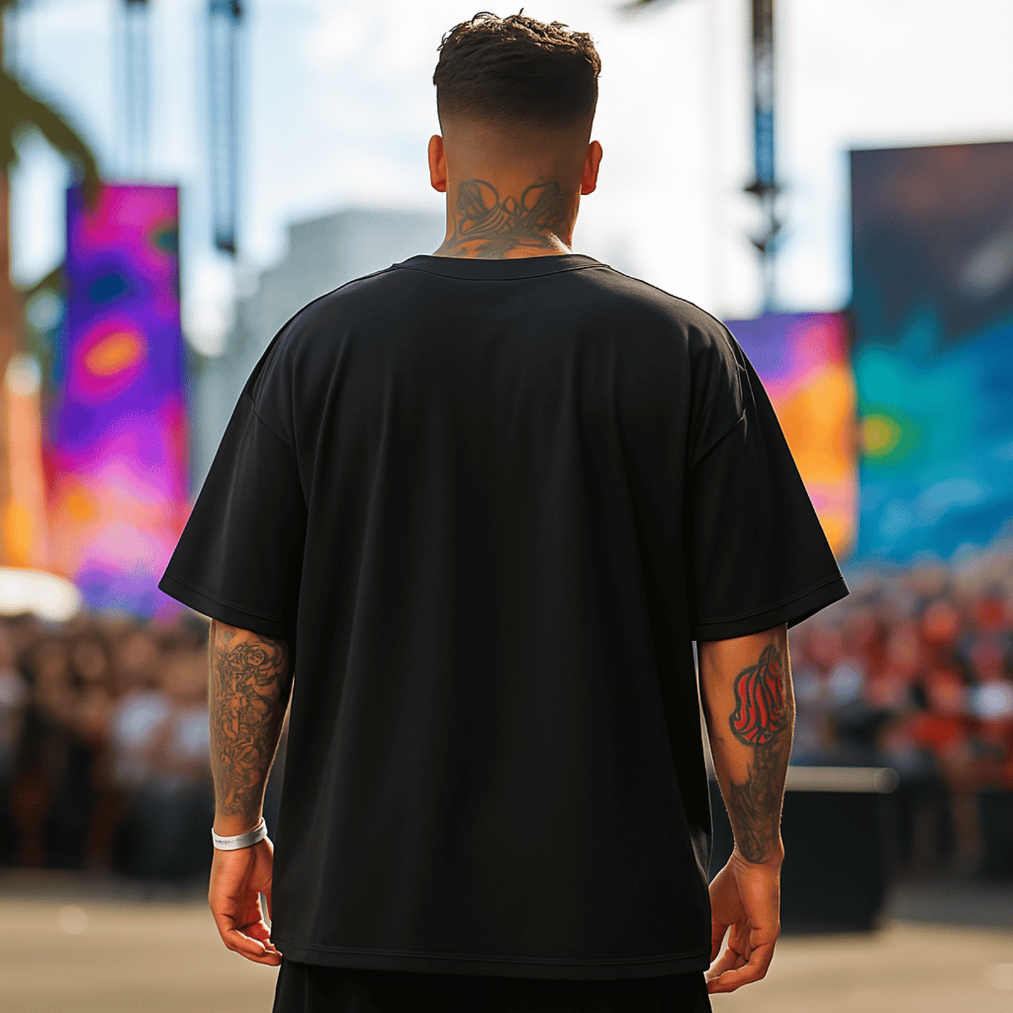 T-shirt RAP GUITARISE Oversize Unisexe