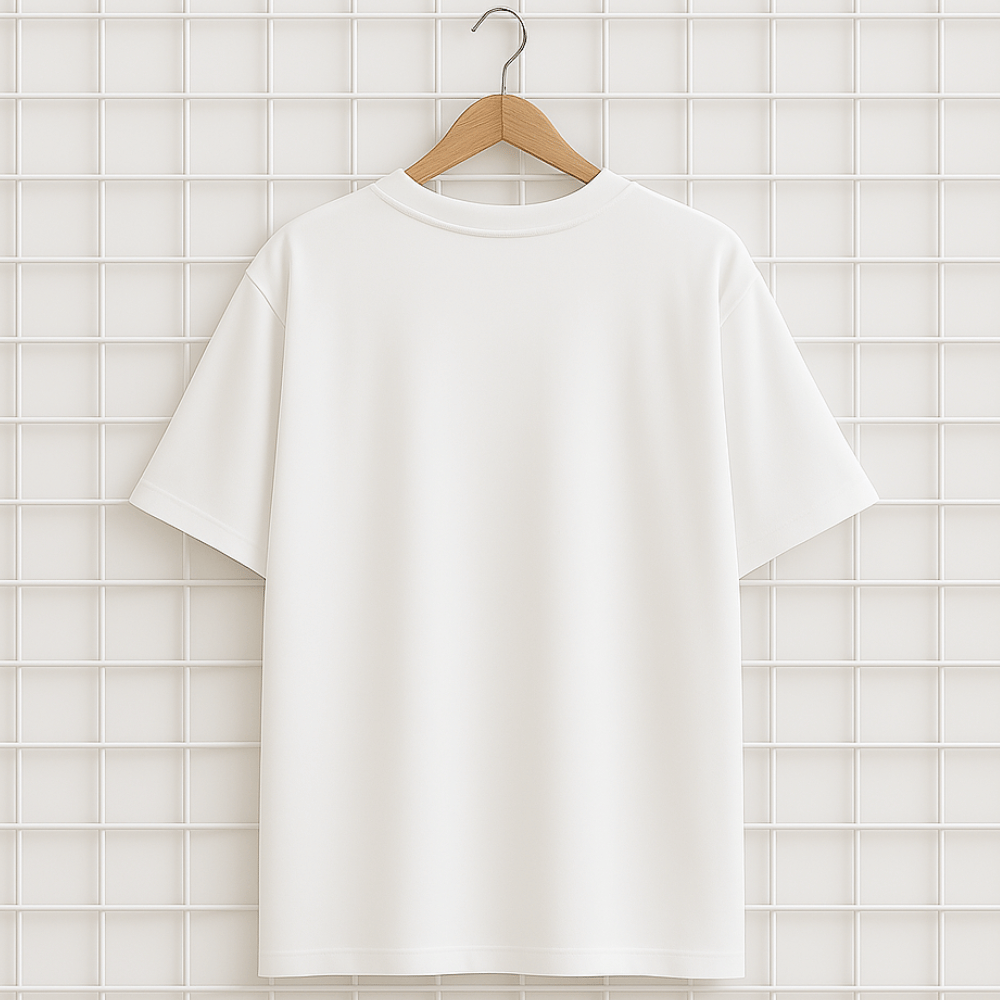 T-shirt blanc GOD'S PLAN DRAKE Oversize Unisexe