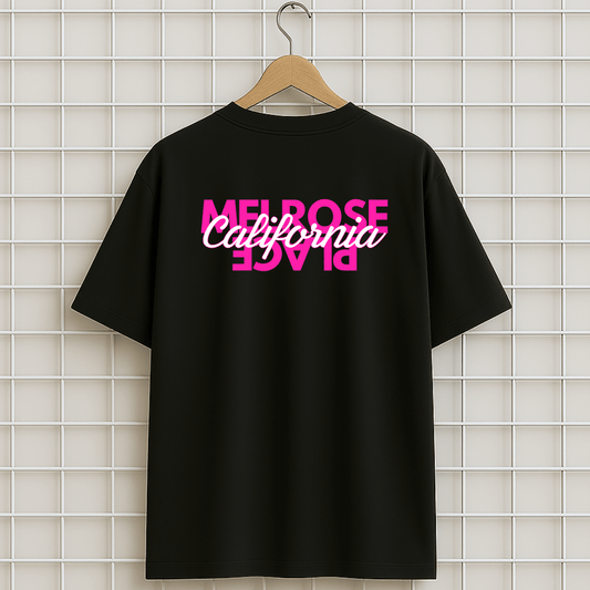 T-shirt noir MELROSE PLACE KEBLACK Oversize
