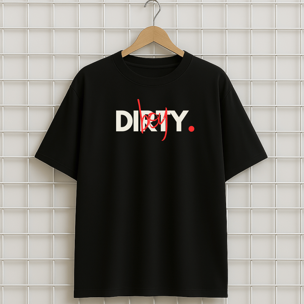 T-shirt noir DIRTY BOY MALUMA Oversize homme