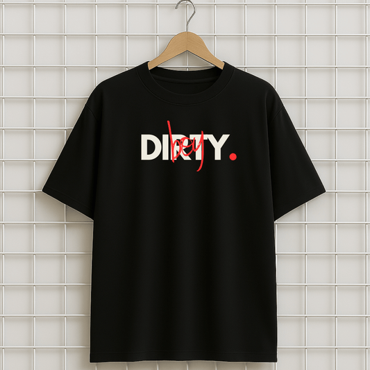 T-shirt noir DIRTY BOY MALUMA Oversize homme