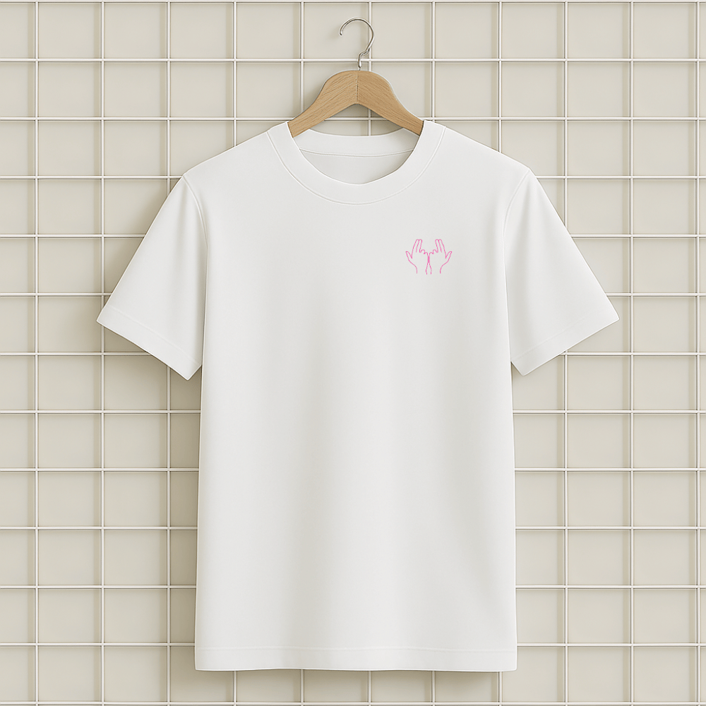 T-shirt blanc Jul rap ovni unisexe en coton