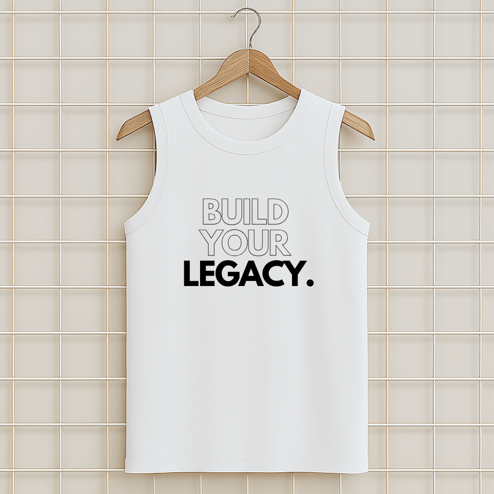 Débardeur Marcel blanc Legacy heritage unisexe en coton