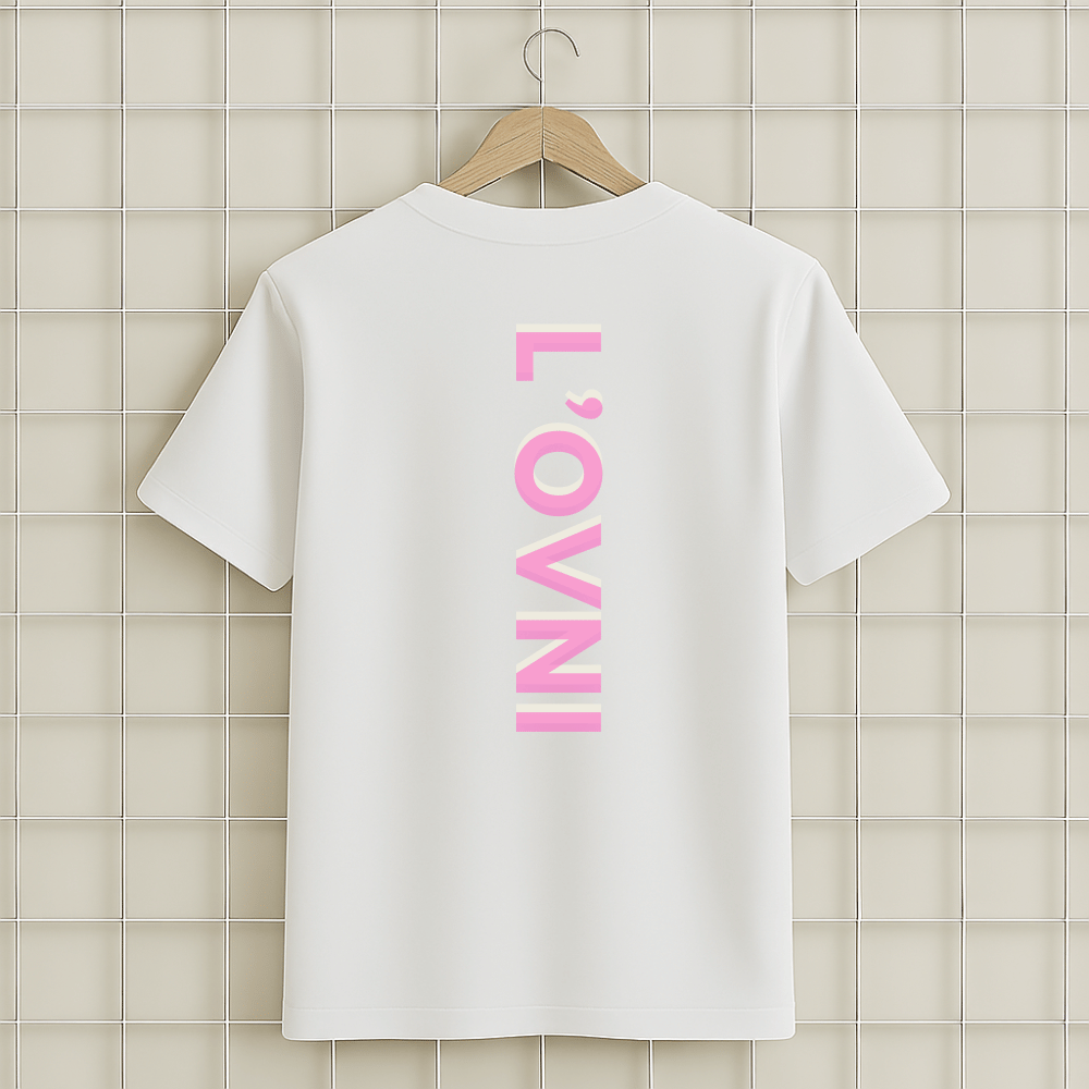 T-shirt blanc Jul rap ovni unisexe en coton