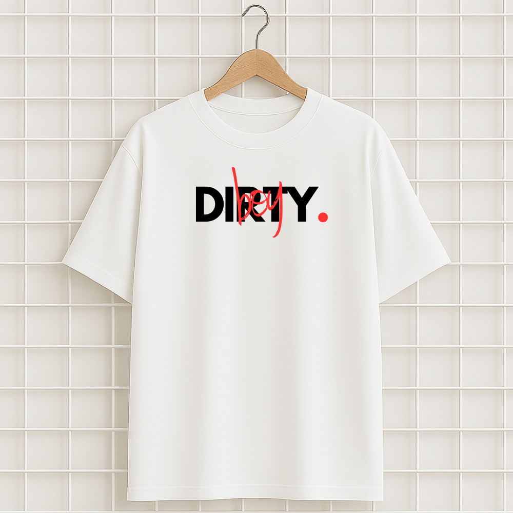 T-shirt blanc DIRTY BOY MALUMA Oversize homme