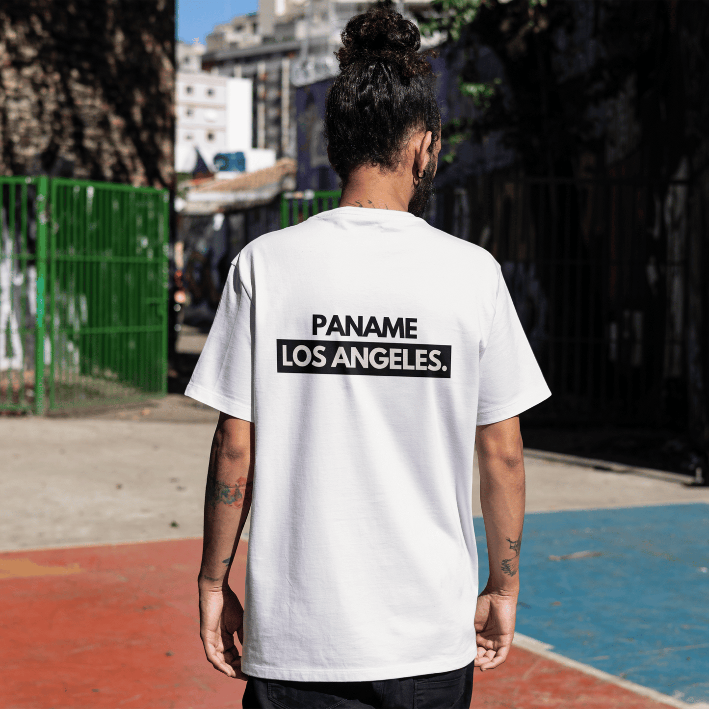 T-shirt blanc RAP SIAKA LOS ANGELES unisexe en coton