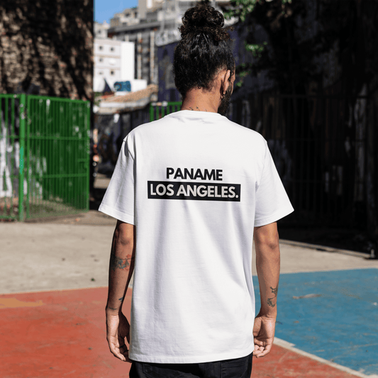 T-shirt blanc RAP SIAKA LOS ANGELES unisexe en coton