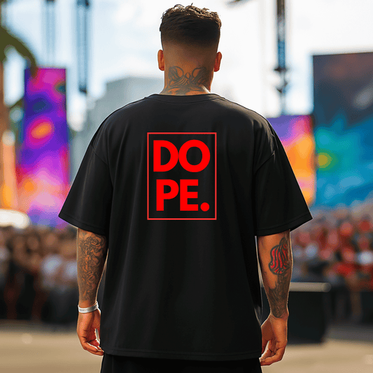 T-shirt DOPE DRUG Oversize Unisexe en coton