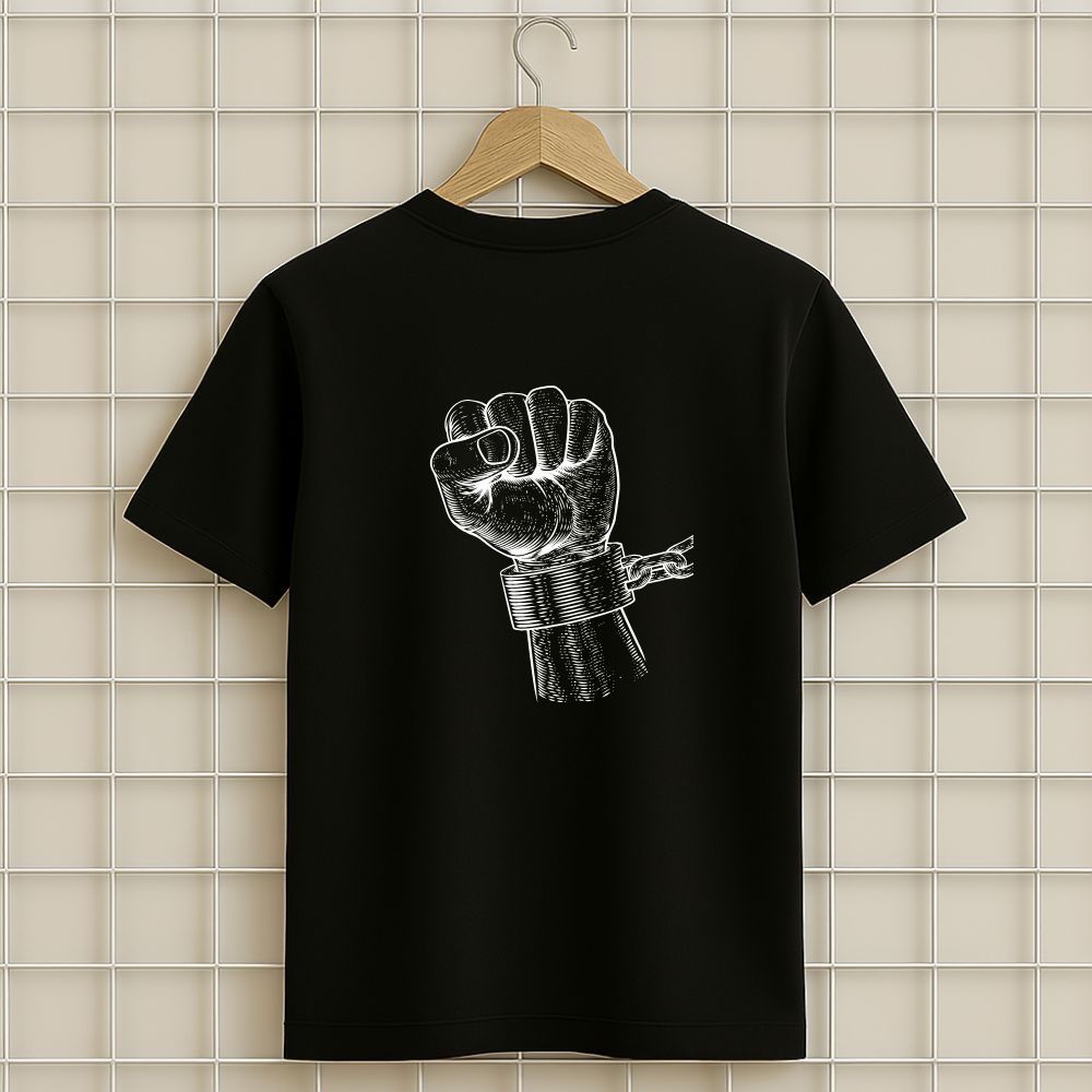 FREE PALESTINE t-shirt noir en coton