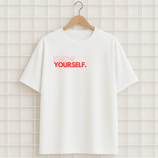 T-shirt blanc DRAKE KNOW YOURSELF Oversize