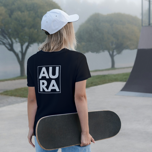 T-shirt AURA RAP STREETWEAR unisexe en coton
